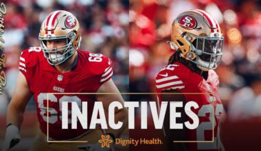 OL Colton McKivitz and S Ji'Ayir Brown Active for Week 17 vs. Lions; Inactives for #DETvsSF
