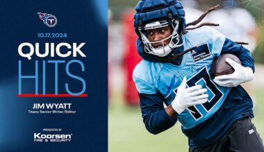 Quick Hits After Thursday's Titans Practice