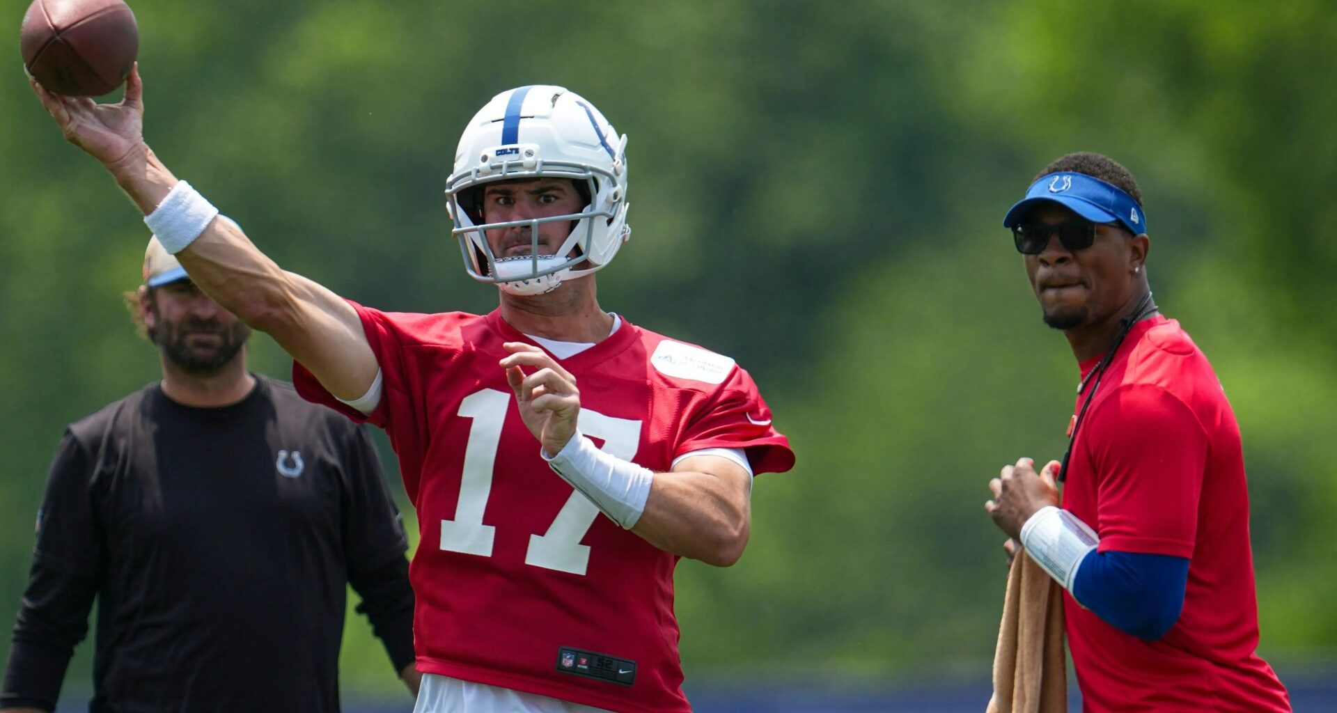 Colts quarterback takes 'significant lead' in starting spot race as $14m Daniel Jones and Anthony Richardson battle