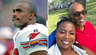 Tributes paid to NFL legend after his death aged 65 following Pro-Bowl career as wife makes emotional announcement
