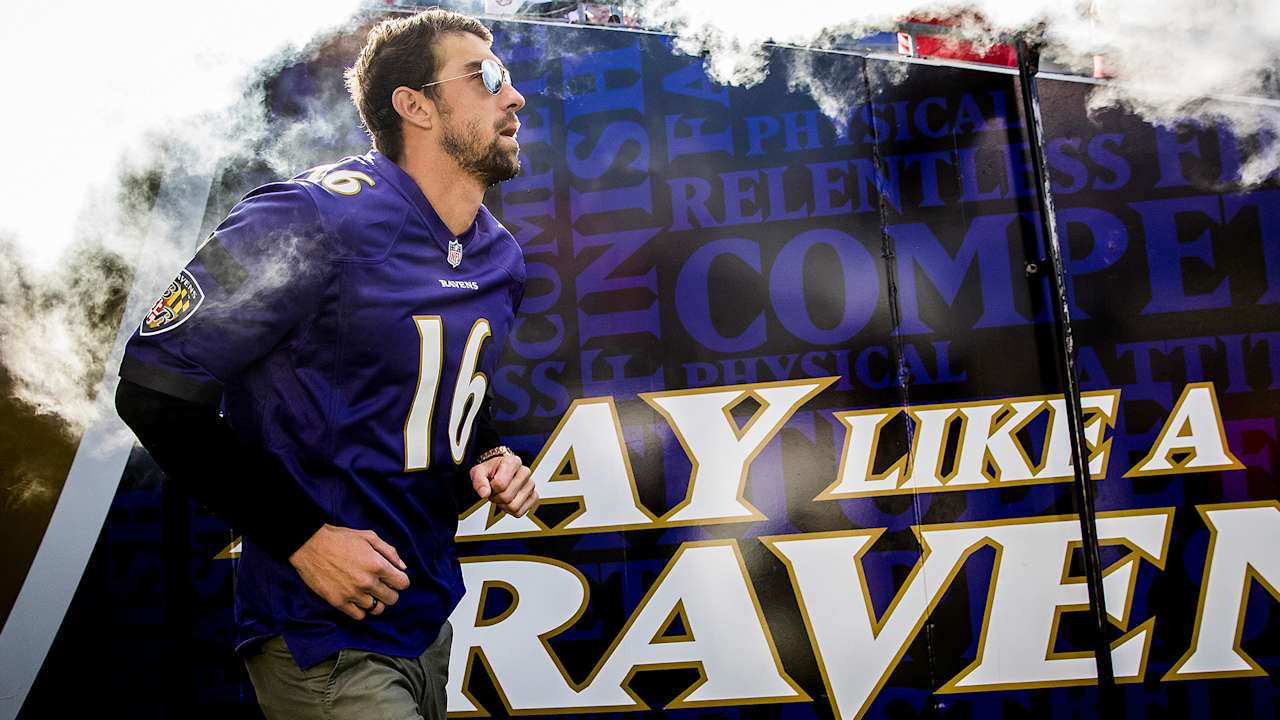 Olympian Michael Phelps Agrees to Teach Ravens Players How to Swim