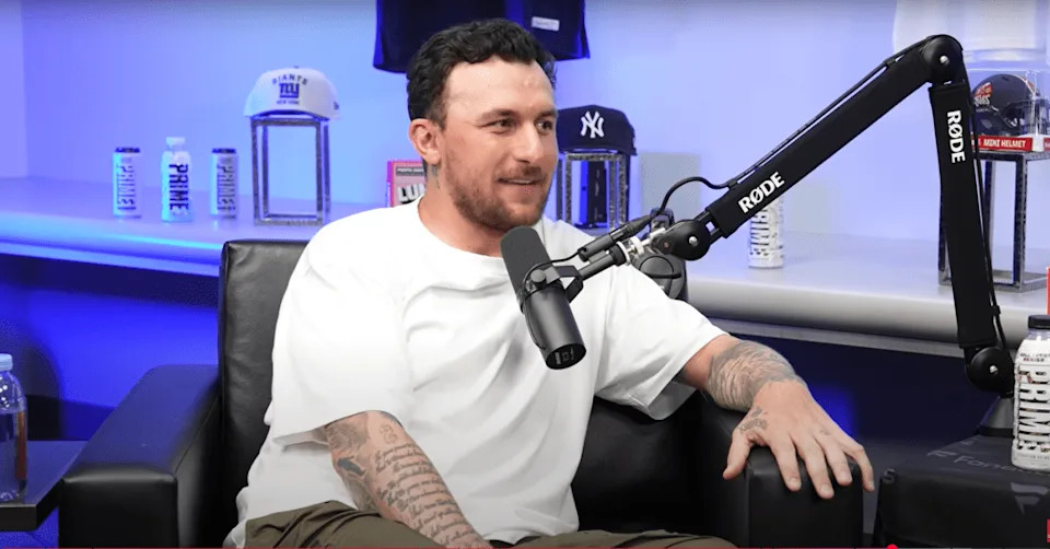 Johnny Manziel appears on Logan Paul’s podcast. Impaulsive/YouTube