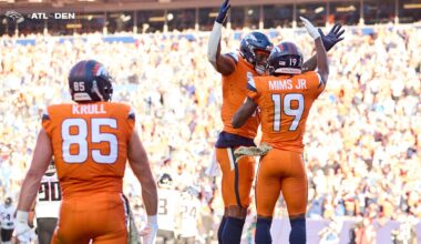 Broncos respond in big way in 38-6 win vs. Falcons