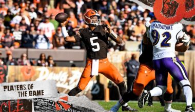 3 Players of the Game in Browns win over Ravens
