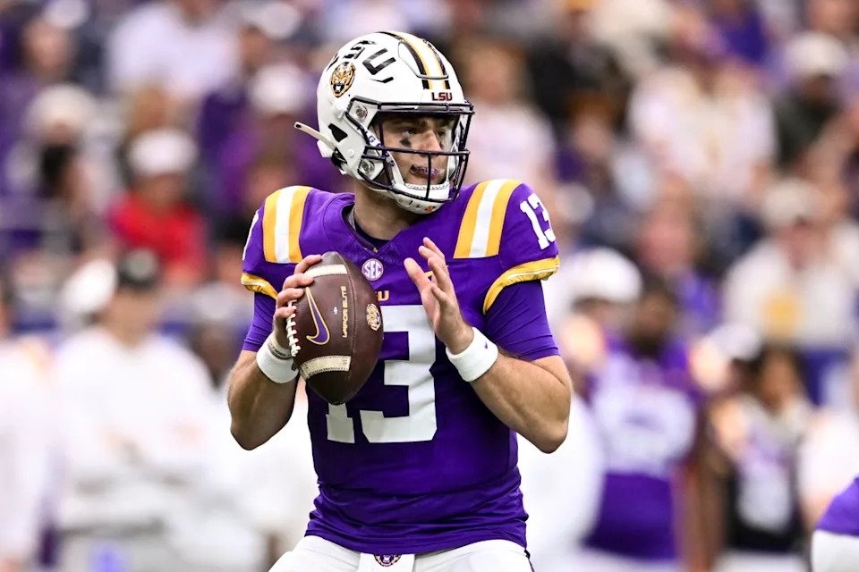 LSU Tigers quarterback Garrett Nussmeier.Maria Lysaker-Imagn Images