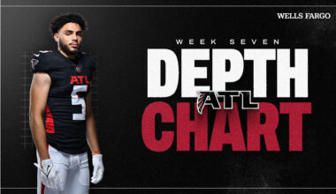 Falcons depth chart revealed ahead of Week 7 game vs. Seahawks