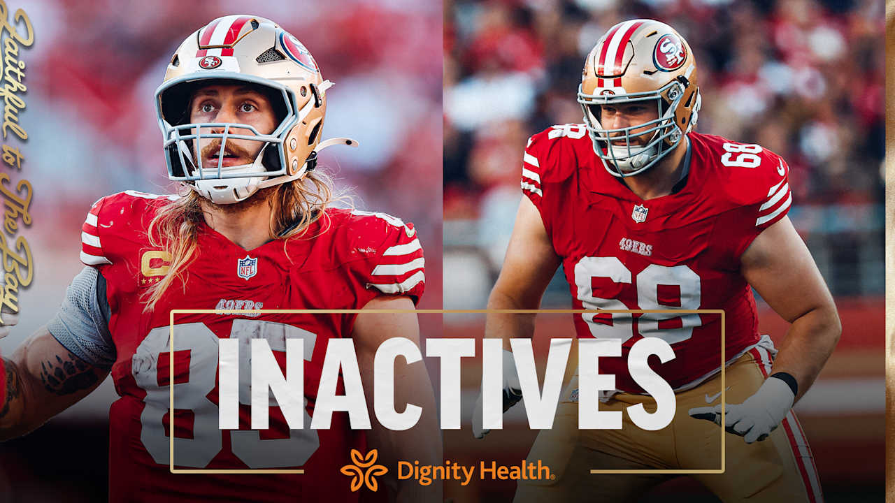George Kittle, Colton McKivitz Active vs. Cardinals; Inactives for #SFvsAZ