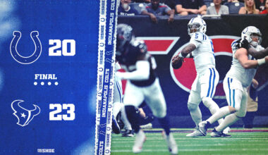 Colts slip back to .500, drop season series to Texans with Week 8 loss