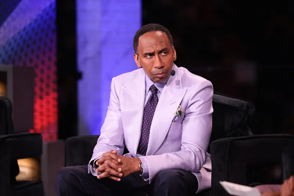 BROOKLYN, NY - JUNE 26: Stephen A. Smith looks on during the 2024 NBA Draft - Round One on June 26, 2024 at Barclays Center in Brooklyn, New York. (Photo by Luther Schlaifer/NBAE via Getty Images)Luther Schlaifer/Getty Images