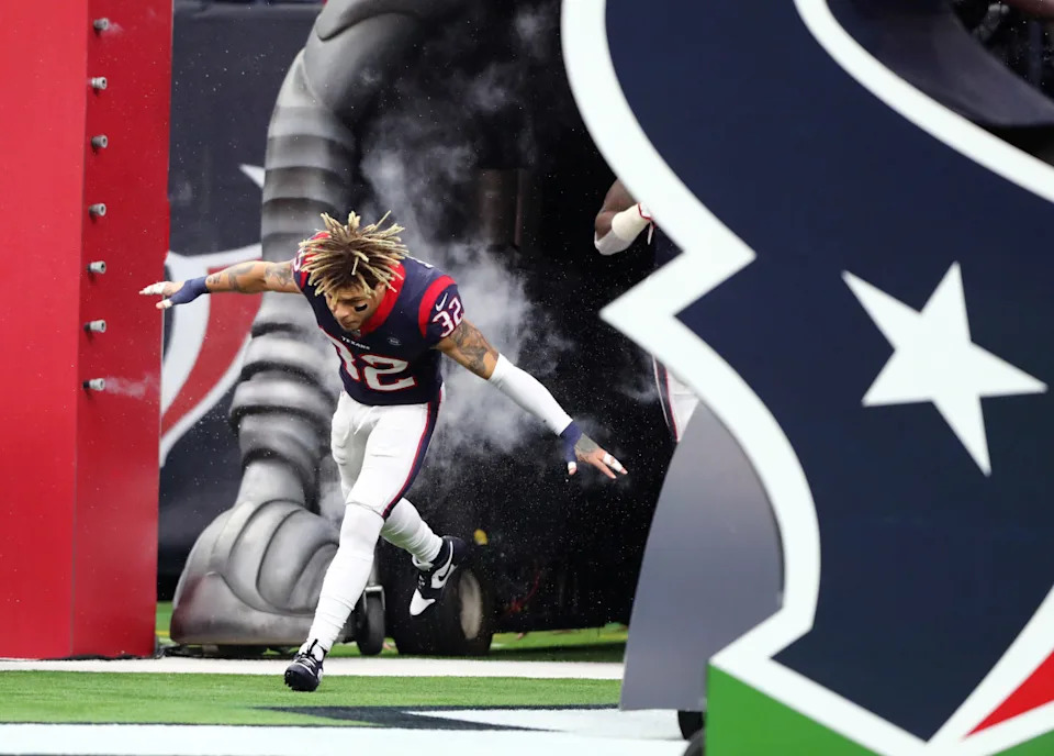 Former Houston Texans safety Tyrann Mathieu announced his retirement from football on Tuesday. The 33-year-old played for the Texans for one season in 2018. © Mark J&period; Rebilas-Imagn Images