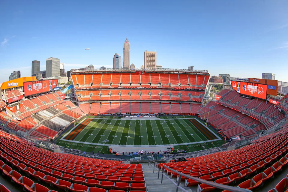 CLEVELAND, OH - SEPTEMBER 22: A general view from the upper deck of FirstEnergy Stadium prior to the National Football League game between the Los Angeles Rams and Cleveland Browns on September 22, 2019, at FirstEnergy Stadium in Cleveland, OH. (Photo by Frank Jansky/Icon Sportswire via Getty Images)Icon Sportswire&sol;Getty Images