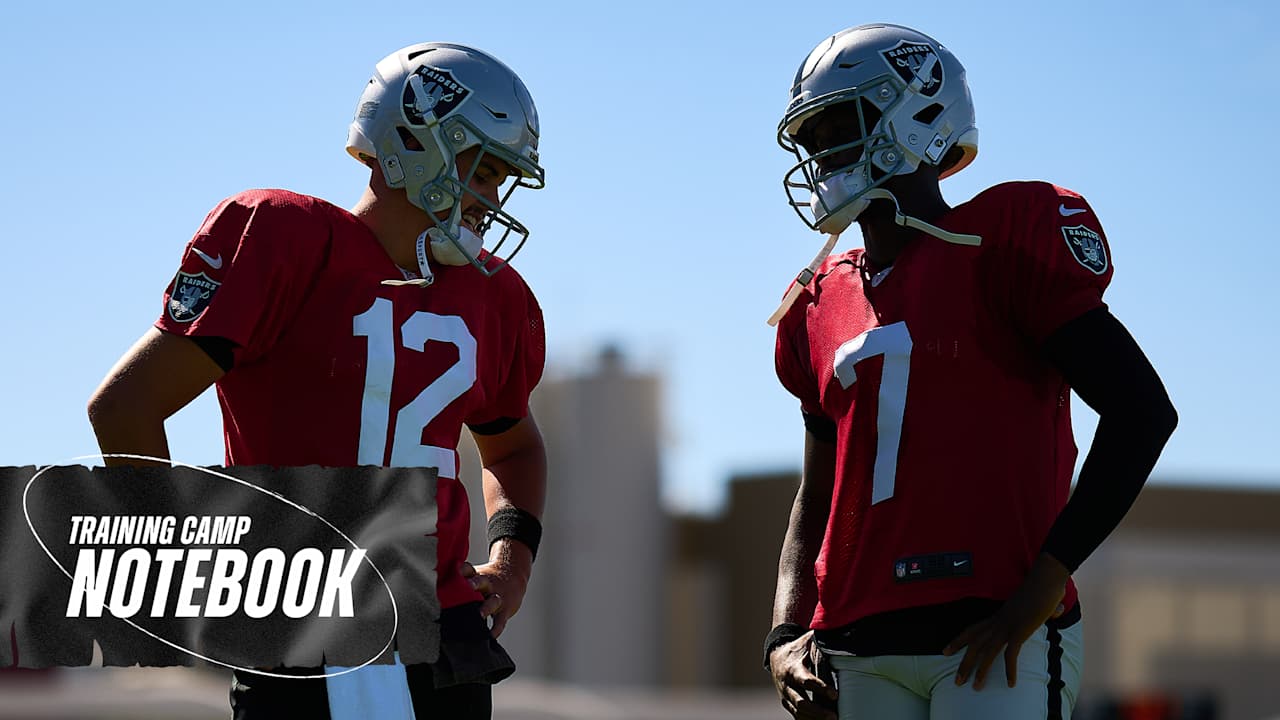Training Camp Notebook 7/27: Geno Smith, Aidan O'Connell clicking on offense - Raiders.com