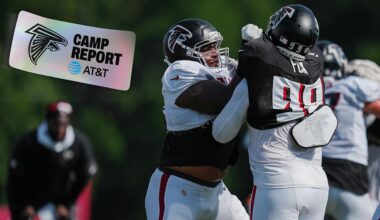 Falcons Camp Report: Pads come on at 'perfect time' - Atlanta Falcons