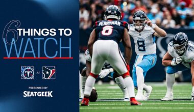 Six Things to Watch for the Titans in Sunday's Game at the Texans