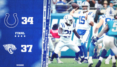 Banged-up Colts unable to end Jaguars road losing streak in Week 5 loss