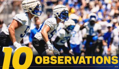 Inside linebacker Nate Landman continues to impress, and a competitive 2-minute drill