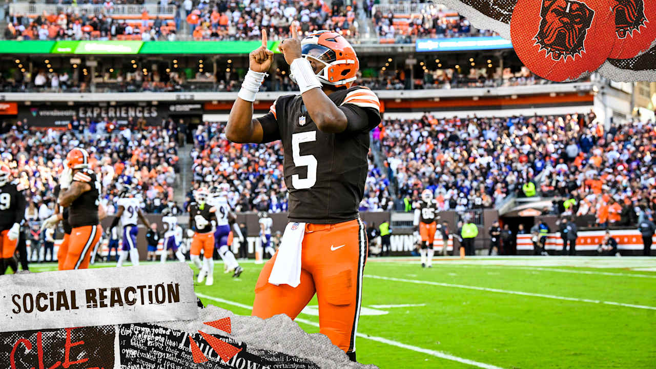 Social media reacts to Browns win over the Ravens