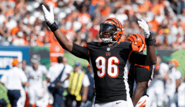 Defensive end and a quarterback