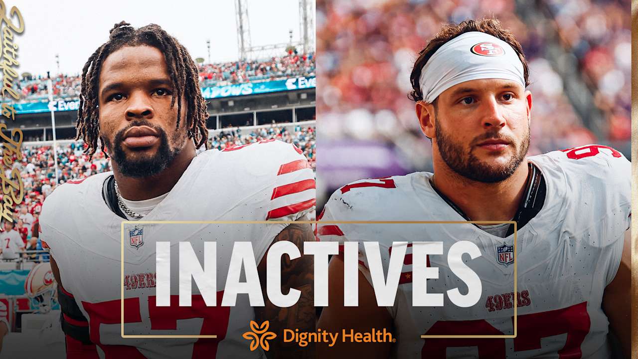 Nick Bosa and Dre Greenlaw Active Week 16 vs. Dolphins; Inactives for #SFvsMIA