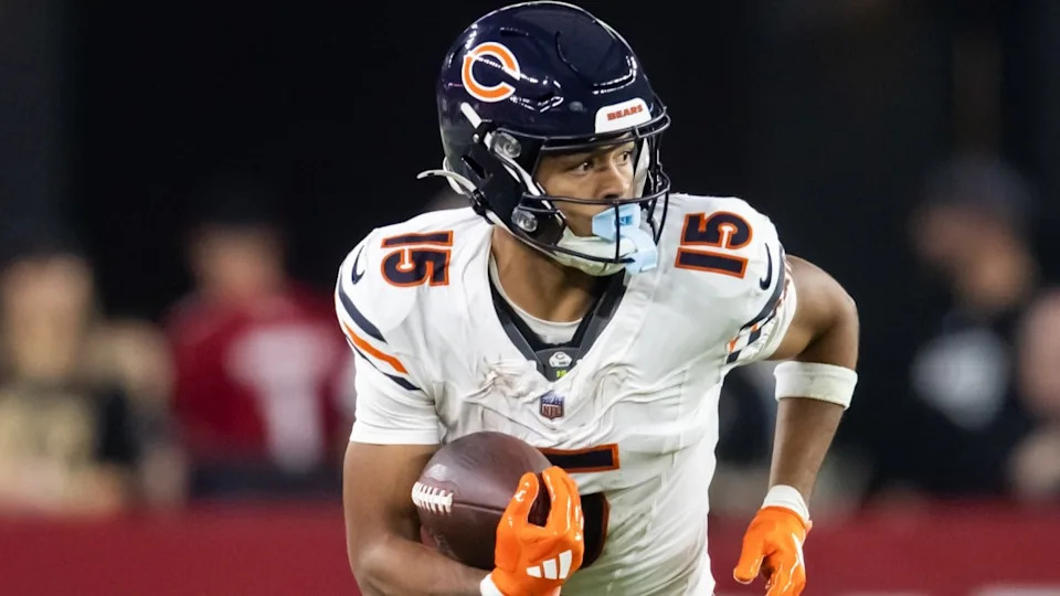 Chicago Bears wide receiver Rome Odunze against the Arizona Cardinals at State Farm Stadium.Mark J. Rebilas/Imagn Images