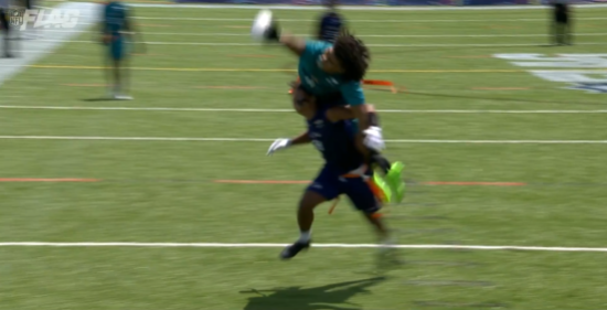 His catch was reminiscent of OBJ's against the Cowboys