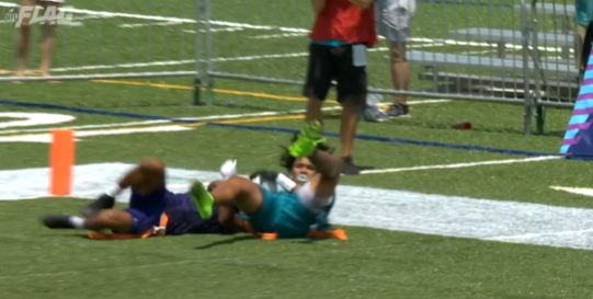 Wright's effort immediately went viral and has been seen millions of times