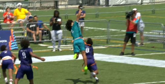 Flag football star Wright made the play of his life at the championships