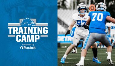 Detroit Lions DL Aidan Hutchinson dominant to start training camp