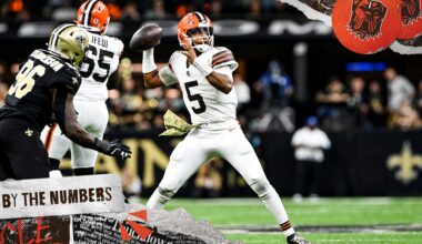10 Numbers from Browns 35-14 loss to the Saints