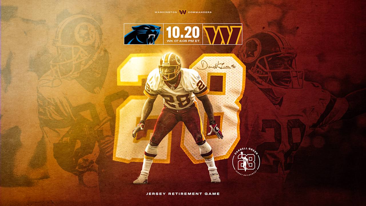 Darrell Green's jersey retirement set for Week 7 vs. Panthers