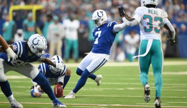 Matt Gay nails 52-yard field goal, gets his groove back in Colts’ win over Dolphins 