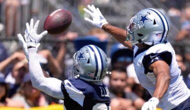 New Cowboys CB Kaiir Elam highlights camp with interception, child-hoisting celebration