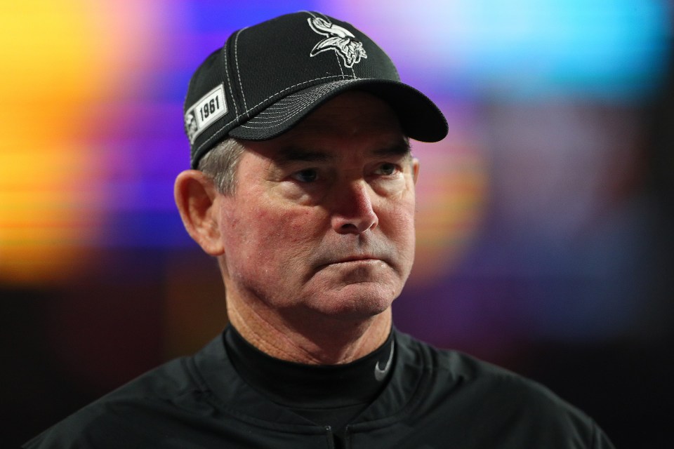 Mike Zimmer, head coach of the Minnesota Vikings.