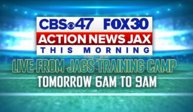 Action News Jax is LIVE from Jaguars training camp – 104.5 WOKV