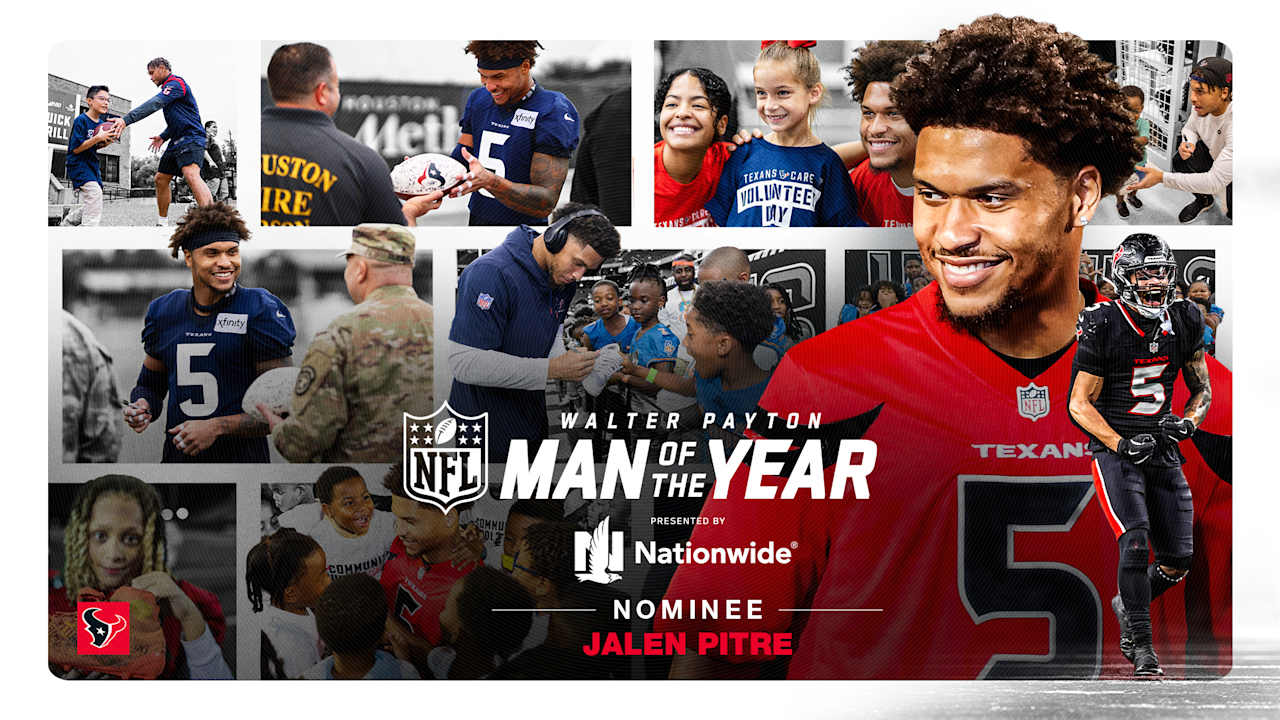 Jalen Pitre named Houston Texans 2024 Walter Payton NFL Man of the Year Award Nominee