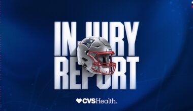 Week 7 Injury Report: Patriots at Jaguars