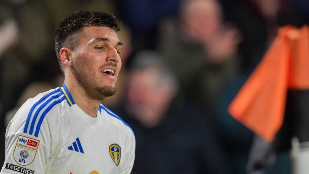 Leeds United striker Joel Piroe