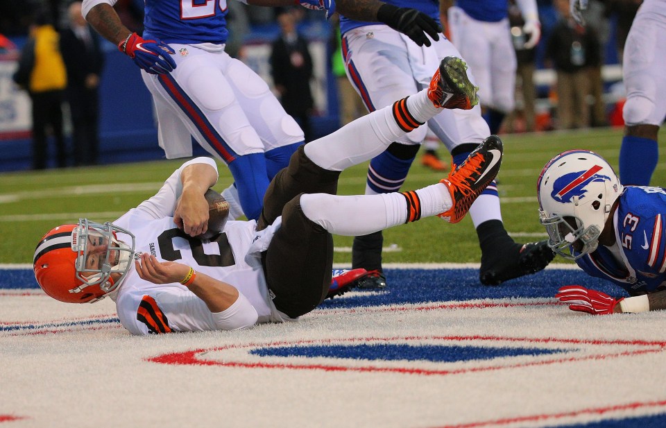 He threw just seven TDs during his two-year stint with the Browns