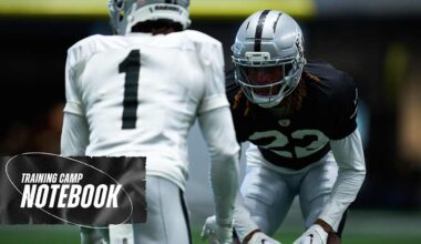 Training Camp Notebook 7/29: Battles arising at multiple positions across the field - Raiders.com