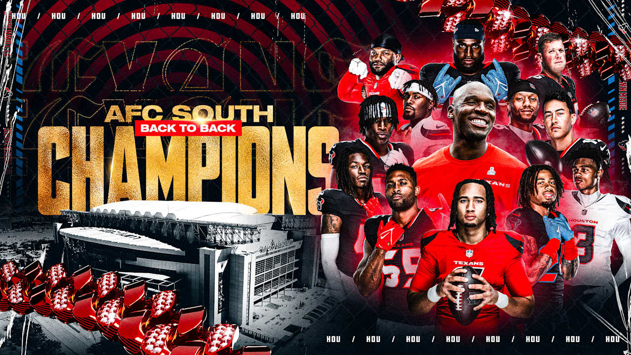 Because of their win over Miami, and the Colts loss at Denver, the Houston Texans clinched the AFC South title on Sunday.