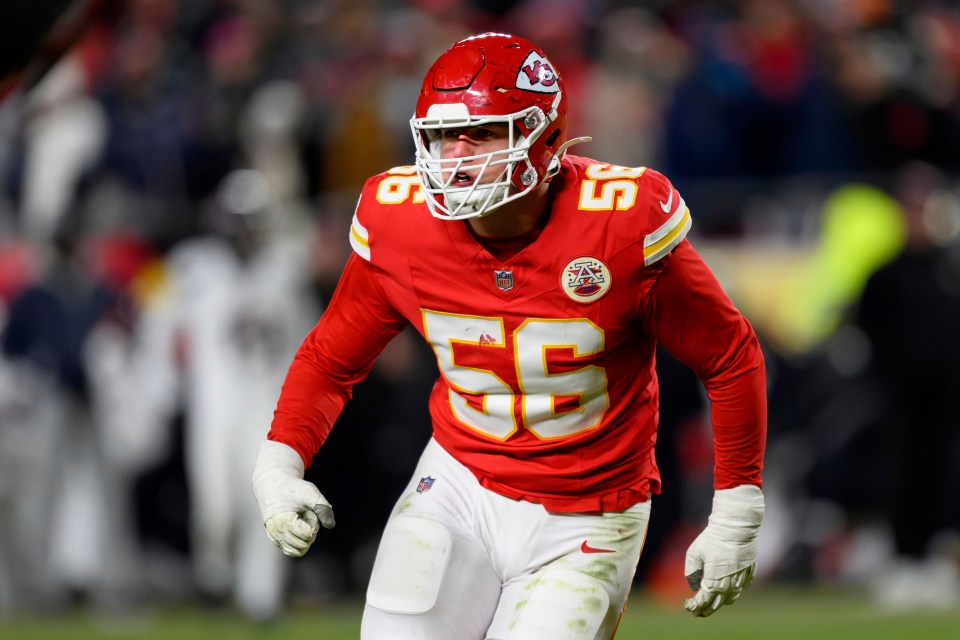Kansas City Chiefs defensive end George Karlaftis.