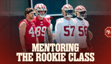 Veterans Step Up with Record Rookie Class Heading to 49ers Camp