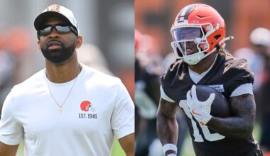 Browns' Andrew Berry indicates Quinshon Judkins may not be at camp soon following arrest