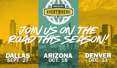Packers Everywhere to host free pep rallies for fans at three away games this season