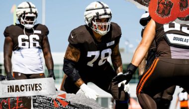 Browns inactives for Week 5 vs. Commanders