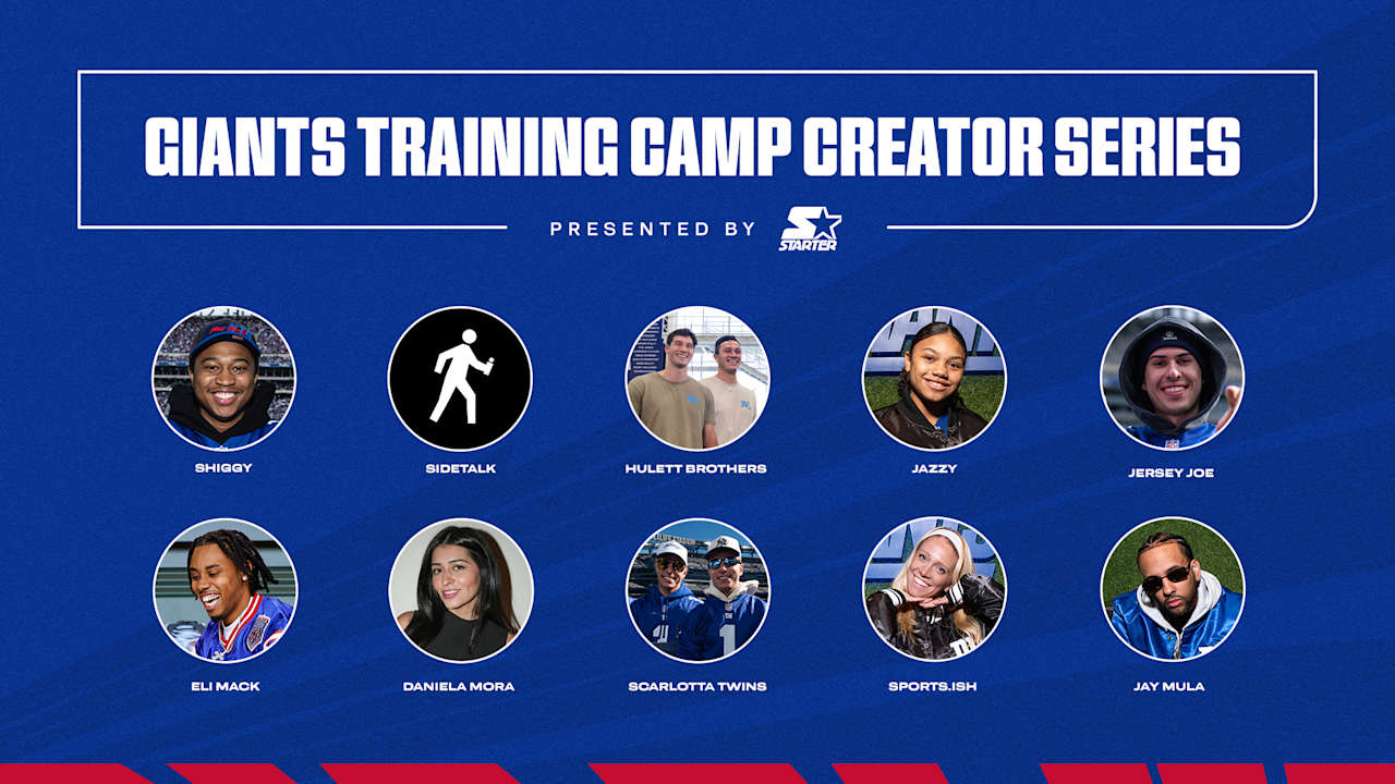 Giants announce training camp creator series presented by Starter