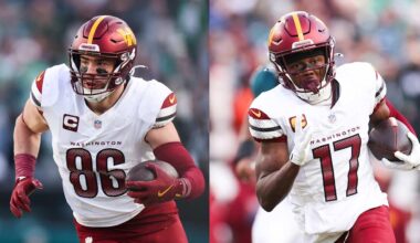 Commanders TE Zach Ertz rooting for WR Terry McLaurin to get 'paid as much as he wants'