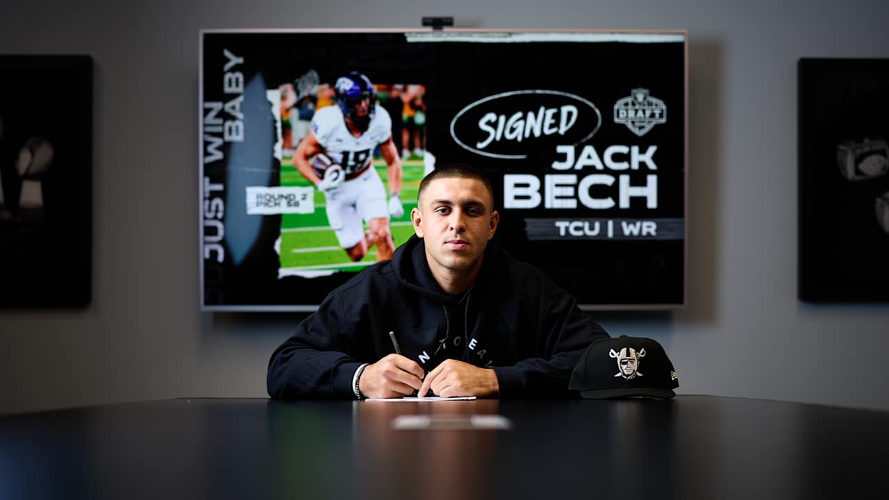 Raiders sign second-round pick WR Jack Bech