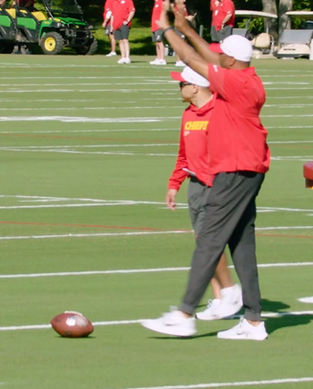 Mahomes last punted during a game in his high school days