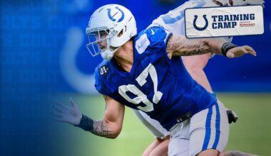 Laiatu Latu's tireless work ethic paying off in training camp